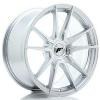 JR Wheels JR21 18x8 ET20-40 BLANK Silver Machined Face