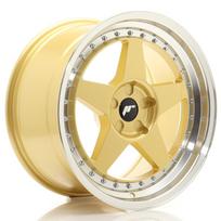 JR Wheels JR6 18x9,5 ET20-40 5H BLANK Gold w/ Machined Lip