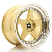 JR Wheels JR6 18x10,5 ET0-25 5H BLANK Gold w/ Machined Lip
