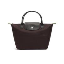 Longchamp Le Pliage Green Sulankstoma krepšio-maišelio tipo rankinė su trumpomis rankenomis, pagaminta iš perdirbto audinio, maža moteriška rankinė, spalva Mocha 1621919002 Basic Set (Bag)