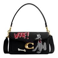 Coach X Disney Collaboration Tabby 26 Mickey Mouse Loyal Dog Pluto Leather Crossbody Shoulder Bag Medium Women bags Black CDL96-B4M2 Basic Set (Bag+Dust Bag)