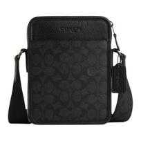 Coach Sullivan 16 Classic Print Padengtas Drobės Kryžmai Nešiojama Rankinė Maža Vyriška Rankinė Juoda CAT78-QBMI5 Basic Set (Bag+Dust Bag)