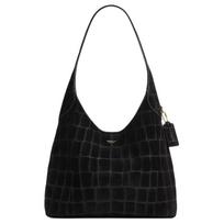 Coach Brooklyn 28 Krokodilo rašto dizaino zomšos odos peties rankinė Didelė moteriška rankinė Juoda CCJ00-B4BK Basic Set (Bag+Dust Bag)