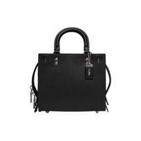 Coach Rogue 20 Vienspalvė Odinė Pečių/Kryžinė Rankinė su Užtrauktuku Maža Moteriška Rankinė Juoda CH364-LHBLK Basic Set (Bag+Dust Bag)
