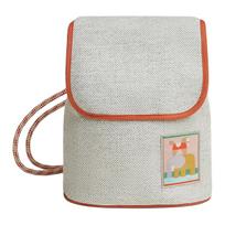 Hermes Animal Tribe Herringbone Design Wool Backpack 25 Kids backpack Granite-Gray H104362MV03 Box Not Included