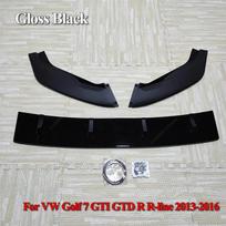 Car Front Bumper Lip Spoiler Splitter Diffuser Protector Body Kits Tuning For VW Golf 7 7.5 MK7 MK7.5 GTI GTD R Rline 2013-2020