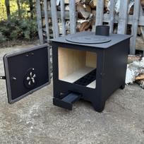 Krosnelė - buržuika 8kW su šamotu ir rinkėmis