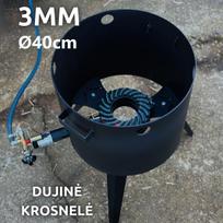 Krosnelė kazanui 12-16L / skersmuo 40cm / plienas 3mm (be degiklio)