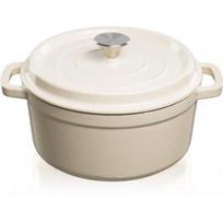Ketaus puodas 4.7L, baltas, su dangčiu