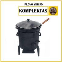 Krosnelė kazanui, plienas 3mm, kazanas 8l
