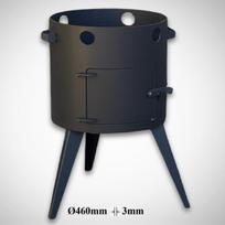 Krosnelė kazanui 16-22L, plienas 3mm, D460mm / KMB22