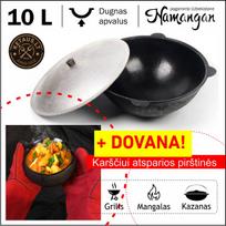Uzbekiškas poliruotas kazanas 10L (Namangan) su Dovana!