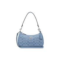 Coach Teri 25 Klasikinis monogramos žakardinis rankinis krepšys su užtrauktuku Moteriški rankiniai krepšiai Mėlynas-žalias daugiaspalvis CH139-SVM6A Basic Set (Bag+Dust Bag)