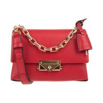 Michael Kors Cece Auksinė Sagtis Atvartas Vienspalvė Grandinėlė Odinė Pečių Rankinė Moteriškos Rankinės Raudona 32S9G0EC0L-BRIGHT-RED Basic Set (Bag+Dust Bag)