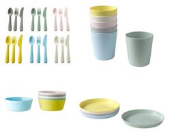 NEO NEW KALAS Kids Dinnerware Full 36 IKEA 2018~ Set, Pieces, Plastic,