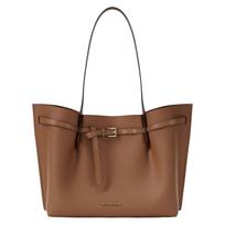 Michael Kors MK Emilia Rankinė su Auksiniais Metaliniais Elementais Lyguotos Odos Moteriškos Rankinės Ruda 30F5GU5T7T-LUGGAGE Basic Set (Bag)