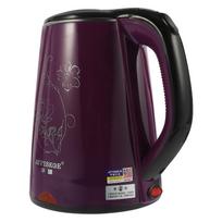 Stainless Steel Electric Kettle Double Wall Tea Kettle 23L Fast and Quite Boiling Auto Shut-off Protection (Black) violetinė