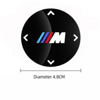 45/48mm Automobilio multimedijos rankenėlės lipdukas Anti-scratch dangtelis BMW 1 2 3 4 5 7 serijos X1 X2 X3 X5 X4 X6 X7 F25 F26 G06 G05 E46 E90