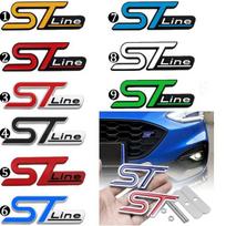 ST LINE ženklelio grotelių logotipas 3D metalo emblemos lipdukų priedai, skirti ST Fiesta Focus Kuga Mondeo Ecosport ir kt. 1*ST line (Sticker)