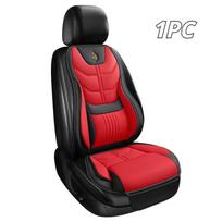 Ergonomiška automobilio sėdynės pagalvėlė su įmontuota juosmens ir šlaunų atrama - Storas komfortas, universaliai tinka daugumai automobilių Artificial Leather&Four Seasons raudona