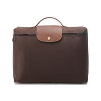 Longchamp trumpomis rankenomis sulankstoma medžiaginė portfelio-tote rankinė Unisex tote krepšiai Ruda 2182089P81 Basic Set (Bag)