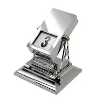 Stalinis kalendorius Stalinis amžinasis kalendorius Metalinis dekoras Stalo rotacinis dekoras Fidget žaislas studentams, mokytojams, paaugliams, moterims, vyrams