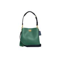Coach Willow 23 Pebble Leather Bucket Bag Women bags Green C3766-B4VJ7 Basic Set (Bag+Dust Bag)