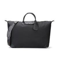 Longchamp Boxford 54 Didelės talpos sulankstoma pirkinių krepšio peties kelioninė rankinė Unisex krepšiai Juoda 1625080001 Black