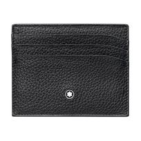 Montblanc Meisterstück serijos grūdėtas odos kortelių laikiklis Vyriški aksesuarai juodi 113309 Gift Set(Basic Set+Box+Shopping Bag)
