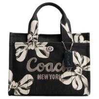 Coach Cargo 26 Rankinė su užtrauktuku viršuje Pirkinių krepšys Petinė Crossbody Rankinė su lankų raštu Vidutinė Moteriška tote Juoda CY842-LHBLC Basic Set (Bag+Dust Bag)