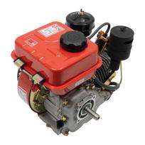 2200W 4-taktis dyzelinis variklis, 3800 aps/min vieno cilindro rankiniu būdu užvedamas variklis generatoriui, žemės ūkio traktoriui, žemės ūkio technikai raudona