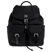 Tory Burch Virginia Klasikinis Logotipo Audinio Kuprinė Moteriška Kuprinė Juoda 169165-001 Basic Set (Bag+Dust Bag)
