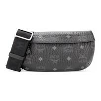 MCM Logotipo Odinė Juosmens Rankinė Įprasta Vyriškos Rankinės Juoda MYZ9AVI33BK001 Basic Set (Bag+Dust Bag)
