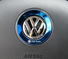 2025 Karštas 1 vnt. Automobilio vairo emblemos lipdukai Priedai Volkswagen VW R-line GTI R Polo Golf Touareg Passat Magotan Tig black