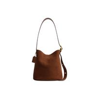 Coach Bleecker 28 Bucket Bag With Metal Hardware Women Shoulder Bag Warm-Brown CCC24-B4WBR Basic Set (Bag+Dust Bag)