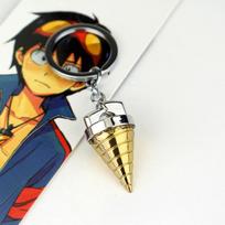 Anime Tengen Toppa Gurren-Lagann Necklaces Simon Ganman Spiral Pendant Necklace For Women Men Hold Accessories Jewelry Decor