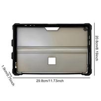 Apsauginis tvirtas dėklas Microsoft Surface Pro 6/Pro 5/Pro 4, tvirtas dėklas Microsoft Surface Pro 7 Plus/Pro 7 pilka spalva