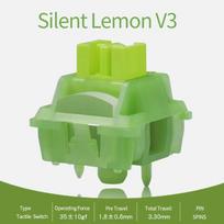Outemu Silent Peach V3 jungiklis Silent Lemon V3 jungiklis Mechaninė klaviatūra Linijinis taktilinis 5 kontaktų ašis Karštas keitimas Iš anksto sutepintas POM 10pcs