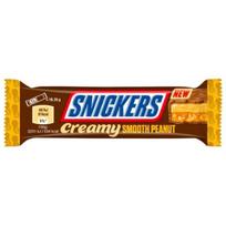 Šokoladinis batonėlis SNICKERS Creamy, su žemės riešutų kremu ir skrudintais riešutais, 36,5 g