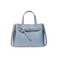Michael Kors MK Emilia Auksinis raidės logotipas Sagtis Aparatūra Portfelis Rankinė ant peties Crossbody krepšys Mažas Moteriški krepšiai Mėlynas 35F0GU5S5T-487 Basic Set (Bag+Dust Bag)