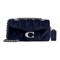 Coach Quilted Tabby 20 Aksominis Pečių Kryžmai Nešiojamas Krepšys Moteriški krepšiai Sidabrinis Mėlynas CW608-LHVDQ Basic Set (Bag+Dust Bag)