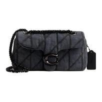 Coach Tabby 20 Logotipo Audinio Crossbody Peties Rankinė Įprasta Maža Moteriškos Rankinės Skalbta-Pilka CAM94-V5Y0S Basic Set (Bag+Dust Bag)