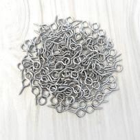 100-800 vnt. Maži, smulkūs, mini akiukai, segtukai, kabliukai, kilpelės, sriegiuoti, auksiniai užsegimai, kabliukai, papuošalų dalys, skirti pasidaryk pats 9x4mm 100pcs auksinė