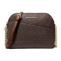 Michael Kors Klasikinis logotipas dengto audinio rankinė per petį Moteriškos rankinės Ruda 35F1GTVC6B200 Basic Set (Bag+Dust Bag)