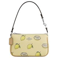 „Coach Nolita 19“ drobinis rankinukas su nuimama rankena, mažas, geltonai žalias, CAL26-SVXUC. Basic Set (Bag+Dust Bag)