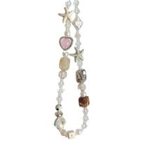 Trendy Hanging Cord Beaded Phone Chain Handmade Star Pearl Digital Camera Charm Lanyard DIY Phone Wrist Strap ABS