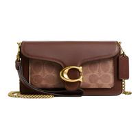 Coach Tabby 19 Classic Logo Chain Strap Shoulder Bag Women Shoulder Bag Brown Yellow CCD26-B4N4 Basic Set (Bag+Dust Bag)