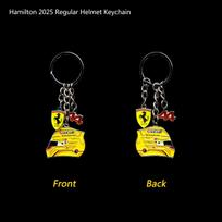 Motorcycle/Car F1 Drivers Around Helmet Pendant Hamilton leclerc Keychain Ornament Charms Hanging Decoration for Ferrari Sj Roma