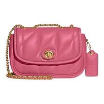 Coach Pillow 20 Chain Link Crossbody Shoulder Bag Women bags Pink CA086-B4QDV Basic Set (Bag+Dust Bag)
