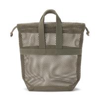 MUJI 3D Mesh Drawstring Bag with 23 x 8 x 84920721 Handle, Khaki, Small, Approx. 23cm,